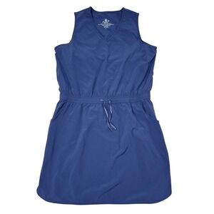 Kuhl Vantage Dress Size Large Navy Blue Stretch Hiking Outdoors Travel Stretch